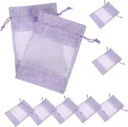Levemolo 10pcs Empty Lavender Sachet Bags Lightweight Drawstring Pouches for Fragrance for Closet Home Decor and Storage