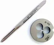 4-40UNC Tap And Die,CNC Machine Thread Tap And+Round Die Right Hand HSS Taper