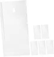 HOUDERCO 6Pcs Wall Mounted Remote Control Holder Cell Phone Organizer for Bedroom Living Room Office Space Saving Storage for Quick Access to Remotes