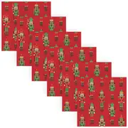 120pc Paper+Design Luncheon 3-Ply Napkin Party Tissue 33x33cm Nutcracker Red