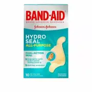 Band-Aid Brand Adhesive Bandages Hydro Seal All Purpose One Size 10 Ct 12 Pack