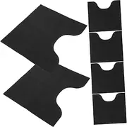 Amosfun 6pcs U-Shaped Potty Training Mats Contour Toilet Rug Set Machine Washable Bathroom Rug for Kids Adults