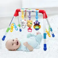 在飛比找Yahoo!奇摩拍賣優惠-Toyroyal皇室玩具嬰兒健身架新生兒抓握益智早教音樂健身