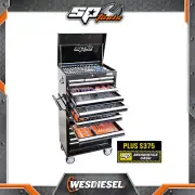 SP Tools 370 Pcs Custom Series Tool Kit Sockets Spanners Metric/SAE Black/Chrome