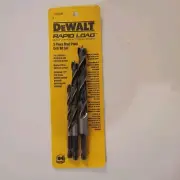 DeWalt DW2546 3 Pc. Brad Point Rapid Load Wood Drill Bit Set With No-Spin Shank