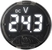 7-120VDC 0-120VDC ing Control Voltage Meter with Low Voltage Alarm and Reverse Polari Protecting Function Digital Display Colors Customizable White