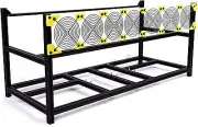 Veddha 8-GPU Mining Case Aluminum Stackable Mining Rig Open Air Frame Case