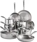 Tramontina Cookware Set Tri-Ply Clad Stainless Steel 14-Piece 80116/045DS