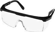 WESIEVYA Adjustable Eye Protection Glasses Windproof Dustproof Black Edge Riding Goggles for Men Women Outdoor Activities