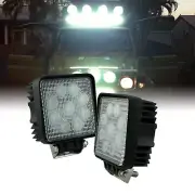 2pc 27W Square Flood LED Offroad Work Light for Truck ATV UTV