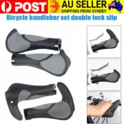 1 Pair Handlebar Grips MTB Bike Bicycle Lock Handle Grips Rubber Grip Anti-Slip