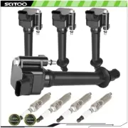 4 For Chevrolet Malibu 1.8L 2016 2017 2018 2019 Ignition Coils & Spark Plugs