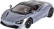 Finished Scale Model Alloy 1/24 for McLaren 720S Sports Simulation Car Model Pull Back Sound & Light Vehicle Model Collection Decoration Presents Ornaments(Purple)