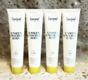 4x~Supergoop! Unseen Sunscreen Body~SPF 40~0.5oz/15ml ea~Travel Sz~New~Exp 03/25