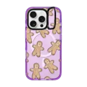 iPhone 16 Pro Impact Ring Stand Case MagSafe Compatible Gingerbread Fashion Illustration Case