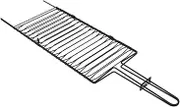 Tramontina Nitrocarburized Carbon Steel Churrasco Grill, Black, 72 X 22 cm