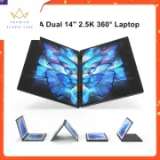 Topton L14 YOGA Dual Screen 360° Laptop 12Th Gen Intel N95 2*14 Inch 2.5K Touch