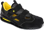 Diadora Utility Run Net AB Sandale S1PS, safety shoes unisex , color: Black/Dark Grey/Yellow , size: 46 EU