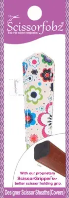 SCISSORFOBZ Designer Scissors Sheath Cover Single Small Ivory Butterfly Garden