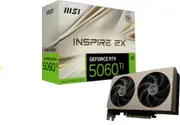 MSI nVidia GeForce RTX 5060 Ti 16G INSPIRE 2X OC, PCI Express Gen 5 x16, Boost: 2617 MHz, CUDA 4608 Units, 16GB GDDR7, HDMI x 1