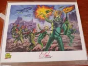 Mars Attacks Uprising Kickstarter Exclusive Lot | Signed Print, Mask, Bookmark,