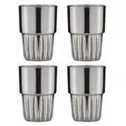 Tempa Skye Charcoal Highball Glass Drinking Tumbler 8.5x8.5x12cm Drink/Glassware