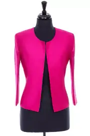 Shibumi women's coat, Juna jacket 100% raw silk fabric, Hot pink, Magenta, gift