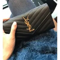 在飛比找蝦皮購物優惠-二手SAINT LAURENT MONOGRAM YSL 聖