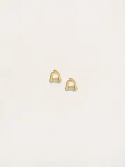 Rylan | Link Stud Earrings in Gold | The UNDONE