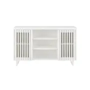 Manila Buffet Unit Sideboard Storage Cabinet - White - White