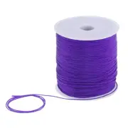 1mm Nylon Satin Cord 305 Yards Bracelet String Beading Thread, Purple