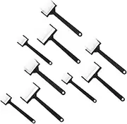 Sewroro 3 Pack Black Long Handle Flat Sponge Roller for Painting Art DIY Graffiti Brush Set 9 Pieces for Boys and Girls Adults