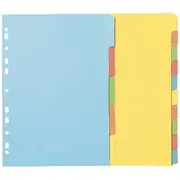 Marbig A4 Erasable Divider with 10 Tabs
