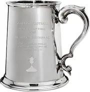 I LUV LTD 1 Pint Tankard for Heart of Midlothian Hearts FC Scottish Cup Total Wins History Pewter Beer Mug Football Soccer Memorabilia Mens Birthday Personalised Gifts