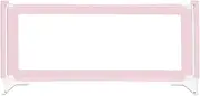 Single Bed Rails for Toddlers Kids Vertical Lifting Safety Bedrail Guard with Ventilated Mesh and Reinforced Anchor Safety System (Color : Light pinkPink, Size : 180×75cm)