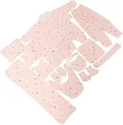 COMPUKAS Baby Festival Suit Infant Toddler Cotton Clothing Set Spring Outfit Bib Towel Hat