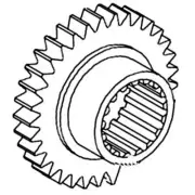 1617923M3 Trans Countershaft Pinion Gear Fits Massey Ferguson Tractor Model