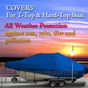 Triton 240 LTS Center Console Fishing T-Top Hard-Top Boat Cover Blue