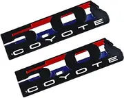 Coyote Engine V8 5.0L Howling Emblem Coyote Badge Emblem for EM2430 302 Boss Ford Mustang GT F150 2 pcs