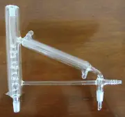 DISTILLATION HEAD VIGREUX, JACKETED 10/18 Thermometer 14/20 Outer Joint NEW