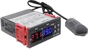 Digital Display Temperature&Humidity Controller Regulator tat Hygrometer with Integrated Sensor Probe Relay Output 110-220V