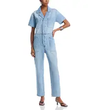 Pistola Grover Short Sleeve Denim Jumpsuit