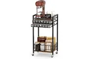 Stylish Coffee Pod Holder Drawer for 84 Pods - Rustic Brown