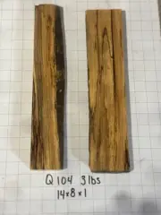 Q104 Spalted Black Line Maple Live Edge 14x8x1 DIY Epoxy River Table 8%mc