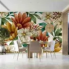 3D Watercolor Floral Wallpaper Wall Murals Removable Wallpaper