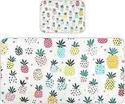 Cooling Baby Toddler Mattress 28" x 52" Reusable Pads for beds for Kids Colorful Multi-Pineapple Cartoon Style