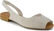 [TOMS] Women's Briella Slingback Ballet Flat, Natural, 6.5