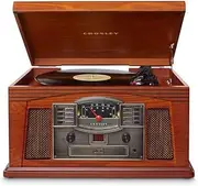 Crosley Lancaster Entertainment Center Turntable with Bluetooth, Paprika