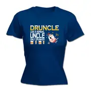 Druncle Like A Normal Uncle Christmas - Funny Novelty Womens T-Shirt T Shirt Tshirt
