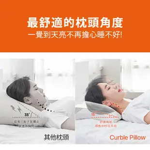 韓國 Curble Pillow 陪睡神器枕頭 二顆 贈sllig香氛蠟燭三入禮盒組 氣質米*2